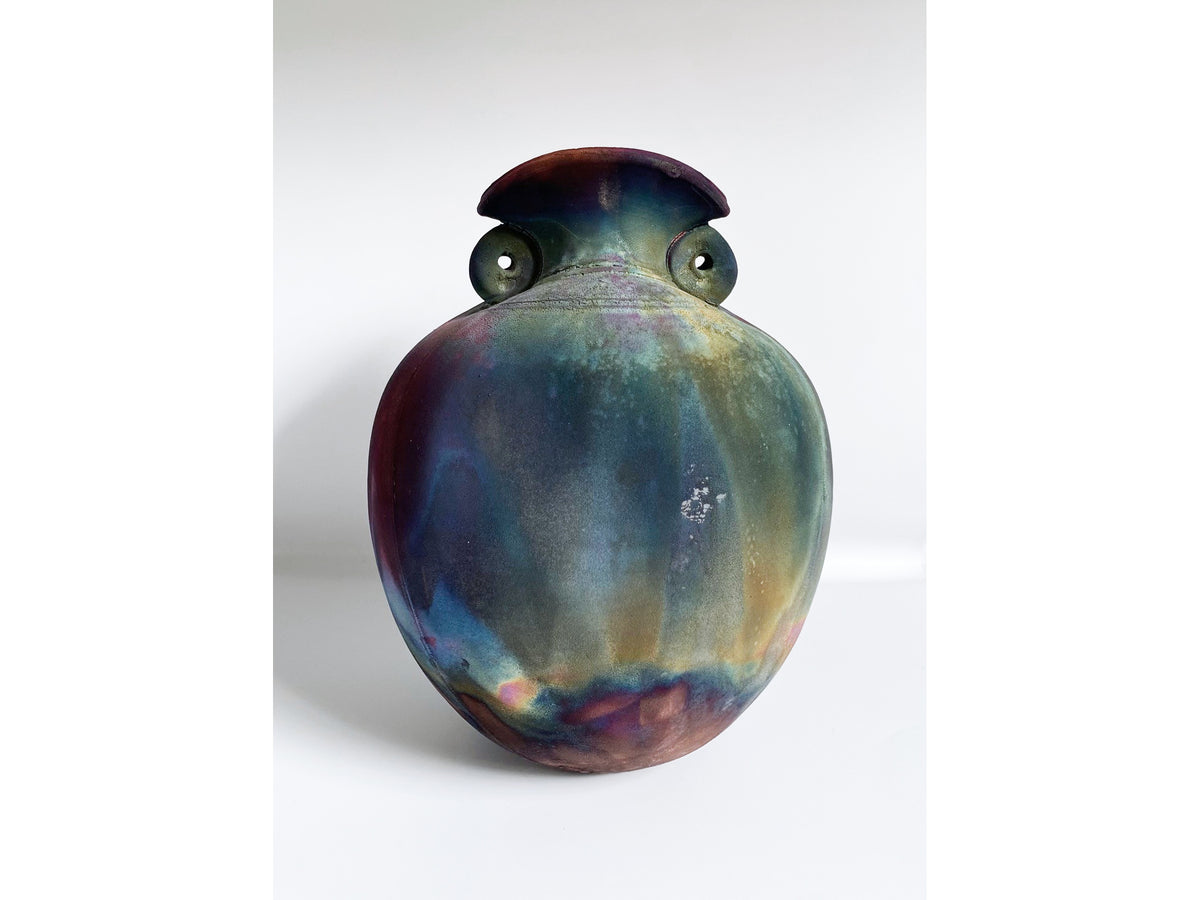 Ceramic Raku Vessel Rata Moon #179