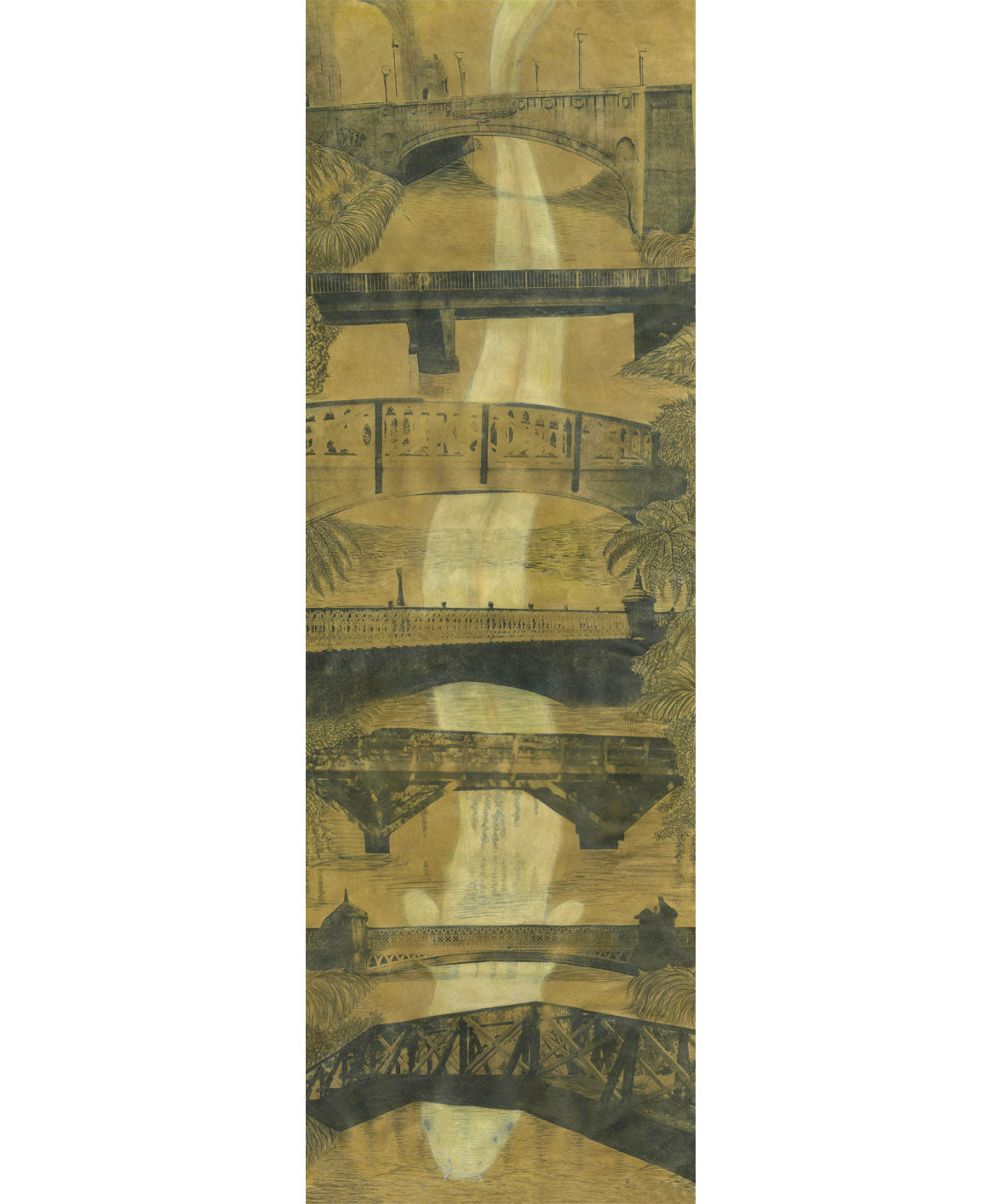 Eel in The Avon River - Giclée print