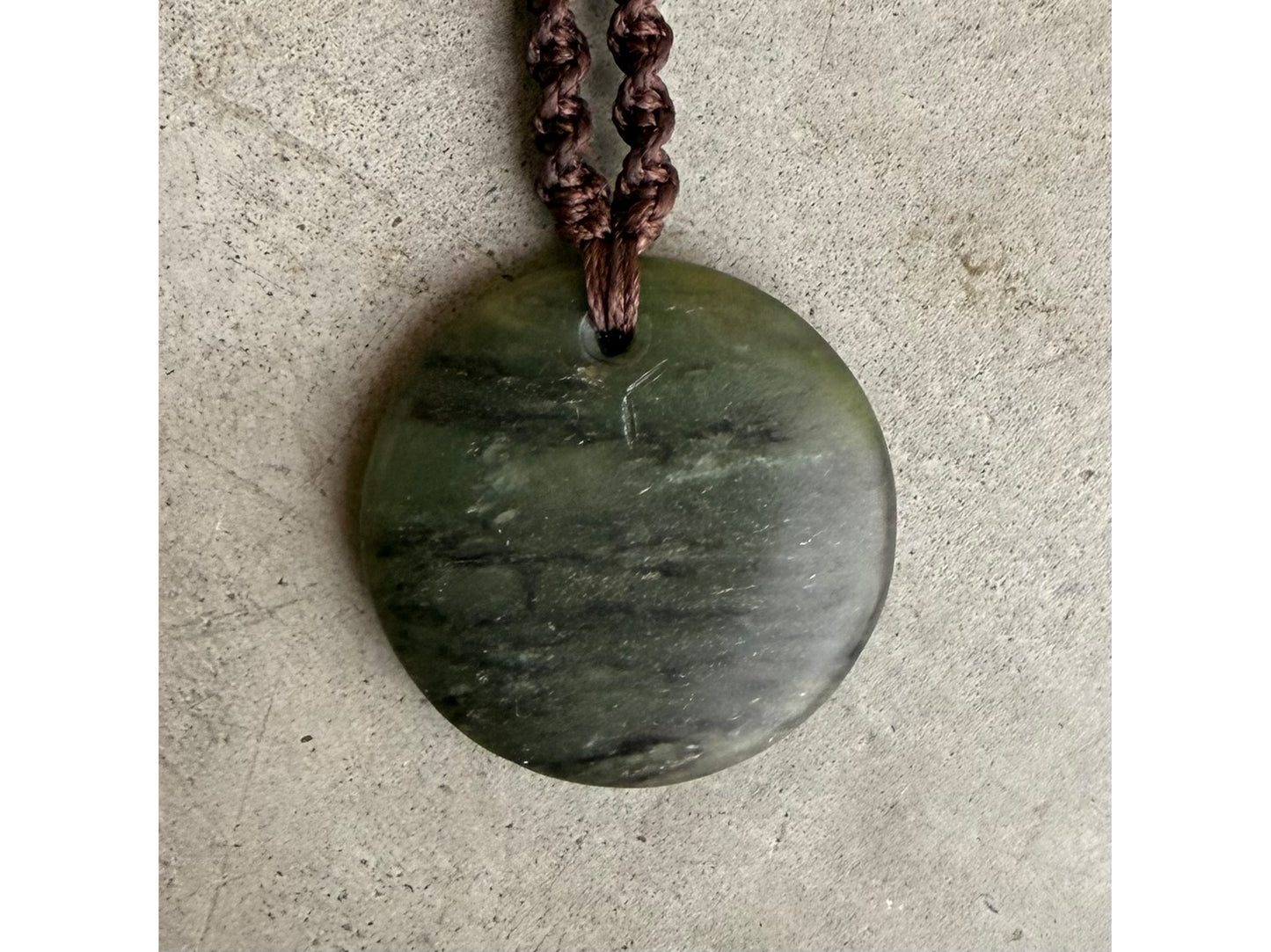 Pounamu Disc, Matariki trinity copper silver and gold