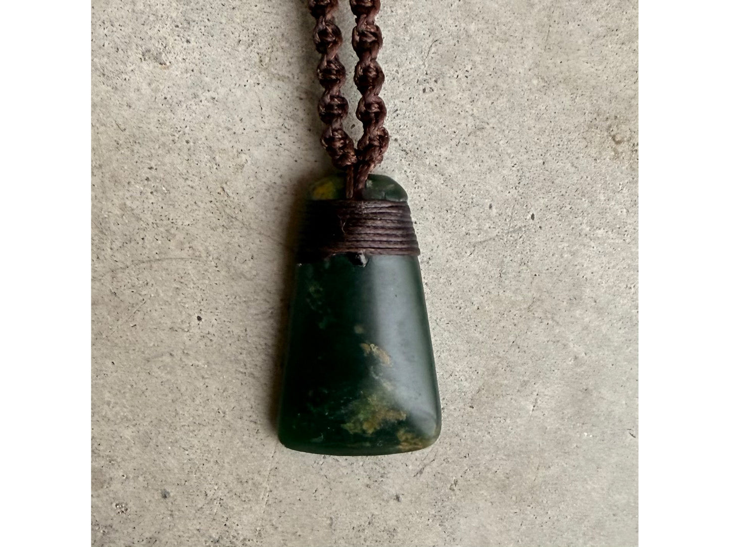 Pounamu Hei Toki matariki, copper silver and gold inlay