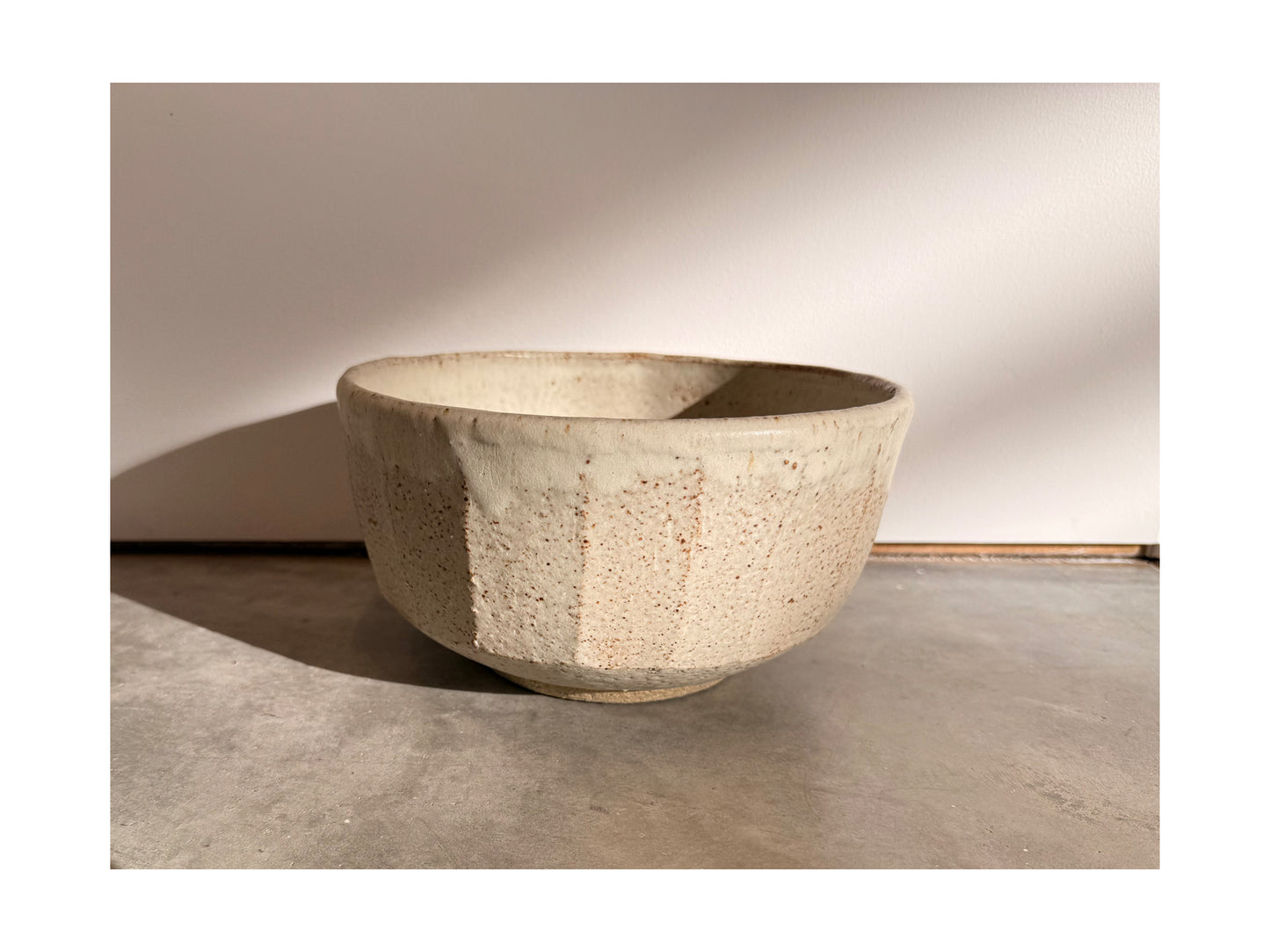 Large Faceted Bowl