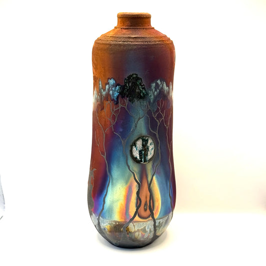 Raku Vessel Tree's Moon (#167)