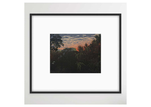 Early Morning, Panama Rock Framed