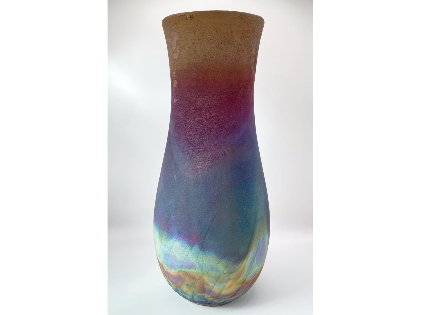 Raku Vessel Moon Nikau
