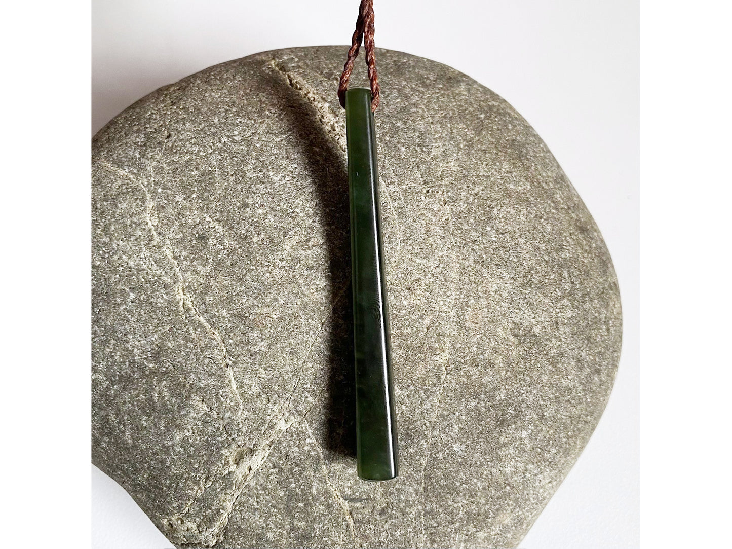 Toki Kawakawa Pounamu Drop Pendant
