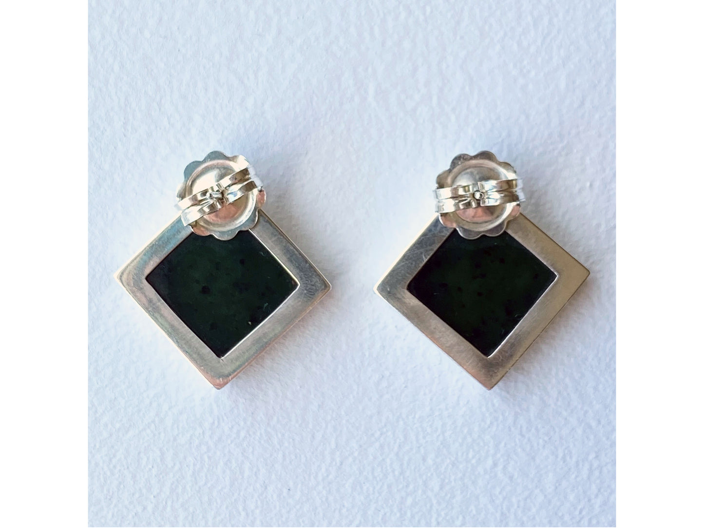 Square Pounamu Studs