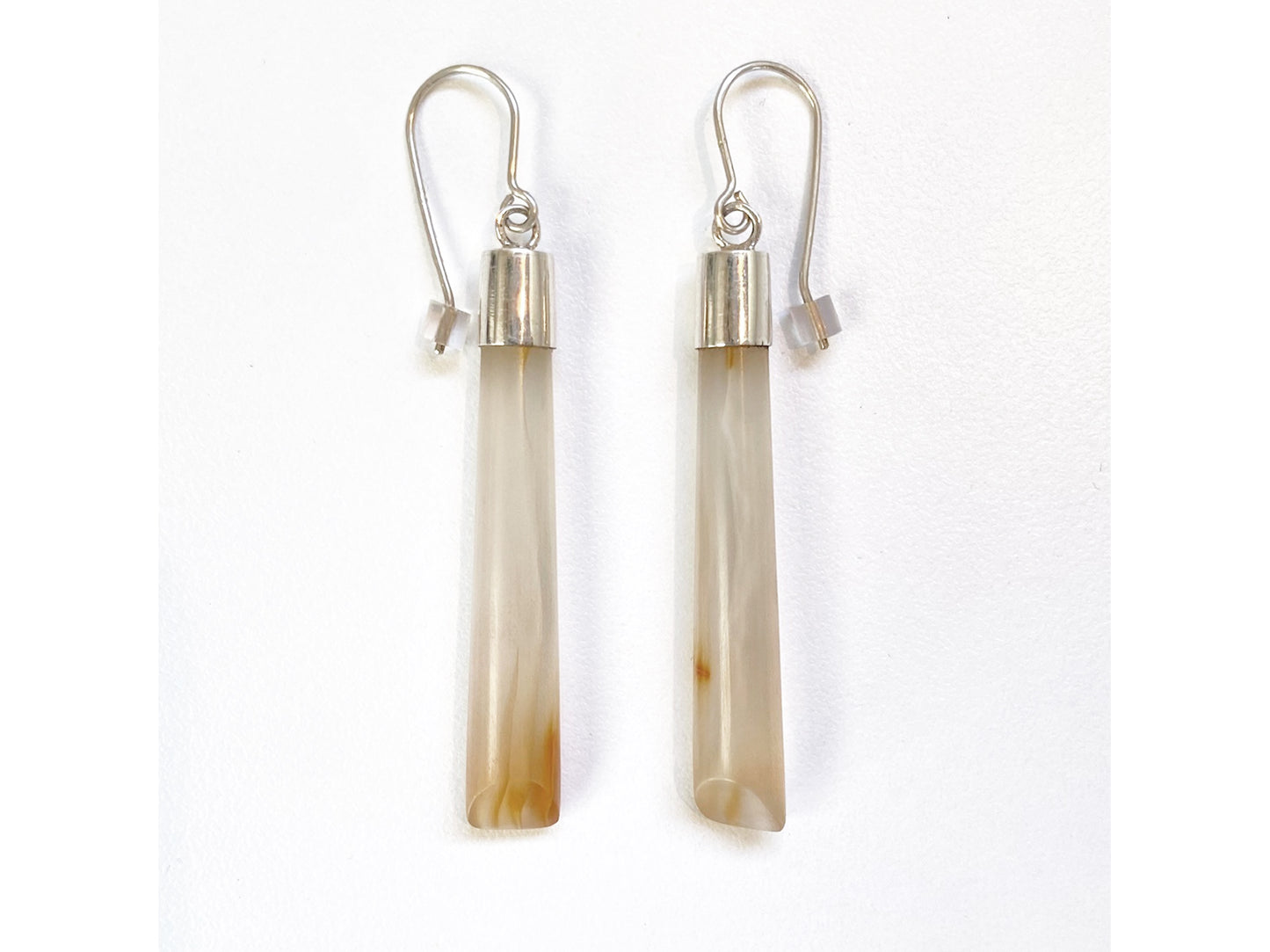 Coromandel Carnelian earrings - sterling silver