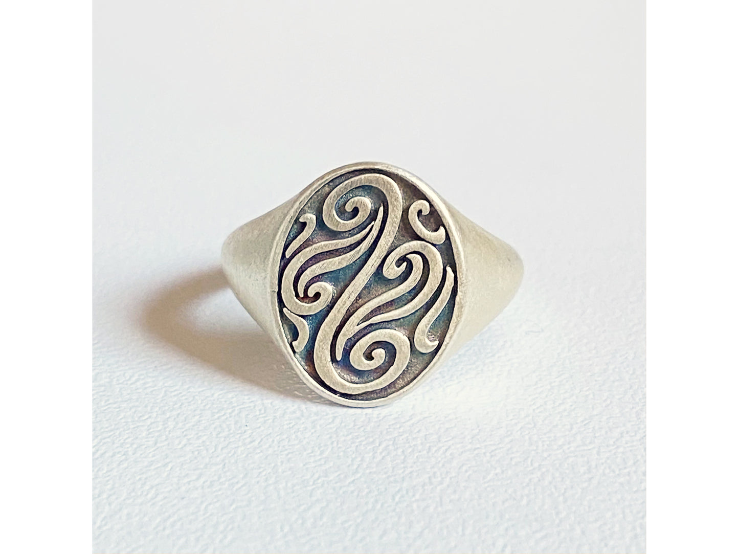 Kowhaiwhai signet ring
