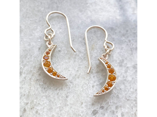 Crescent Moon Drop earring