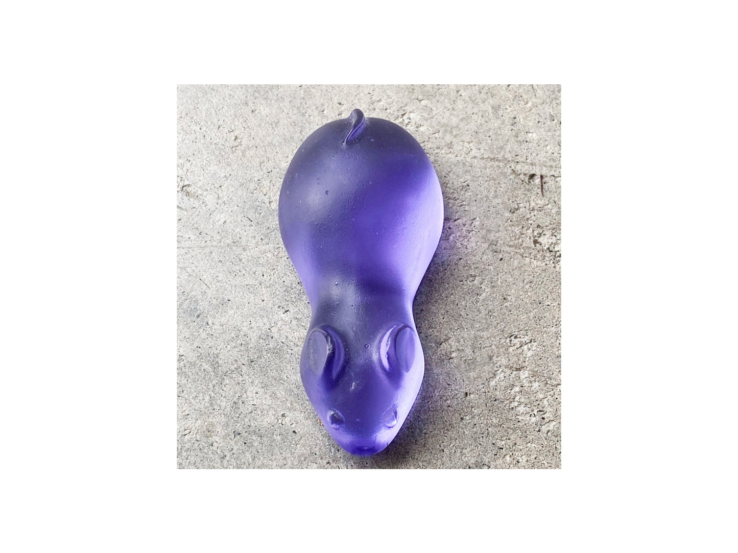 Cast Glass Sugar Mice - Hyacinth