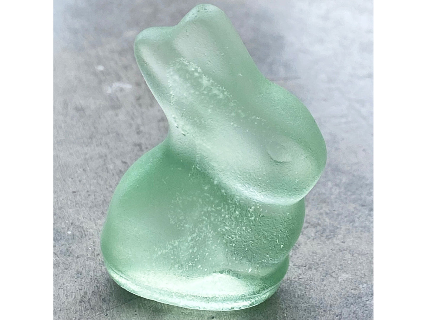 Tiny Pale Jade Bunny