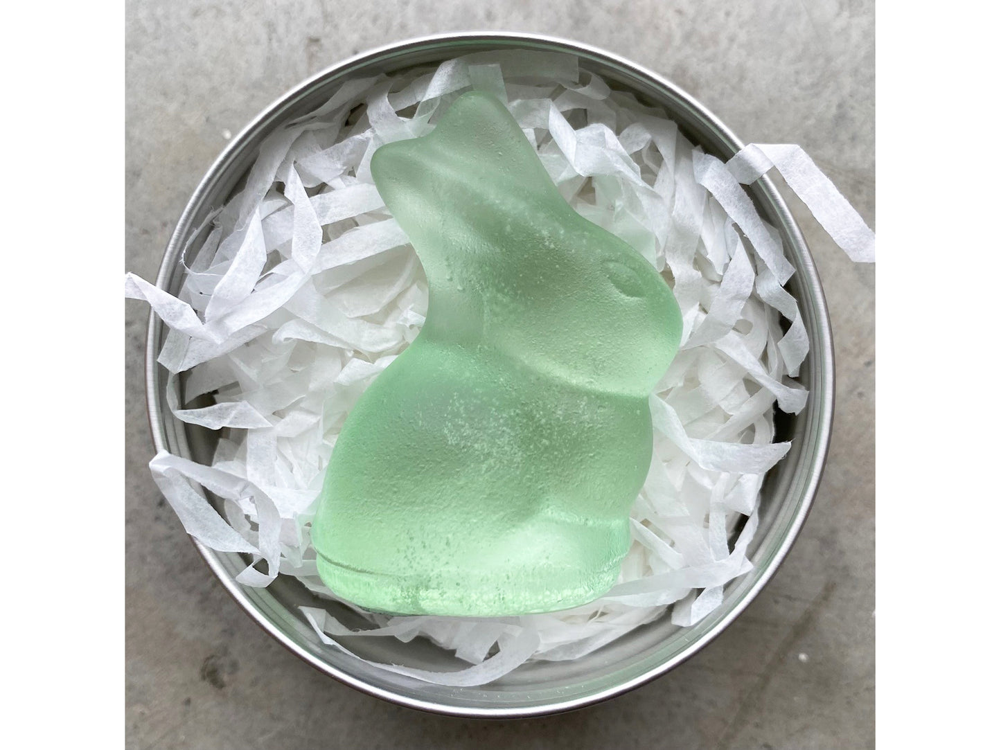 Tiny Pale Jade Bunny