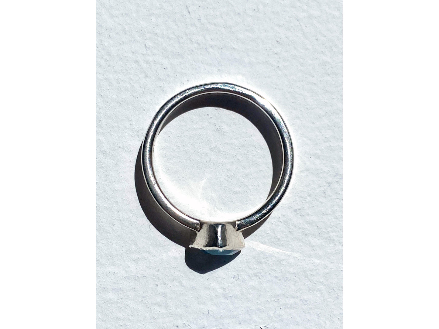 Trillant Shape Bezel Ring - Topaz