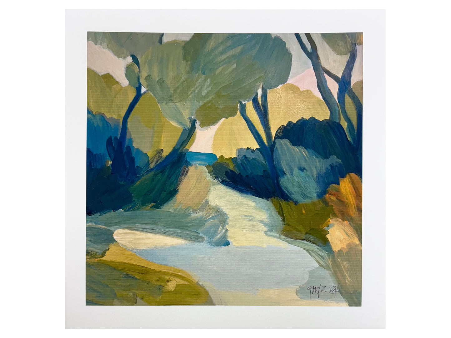 River in Spring framed print