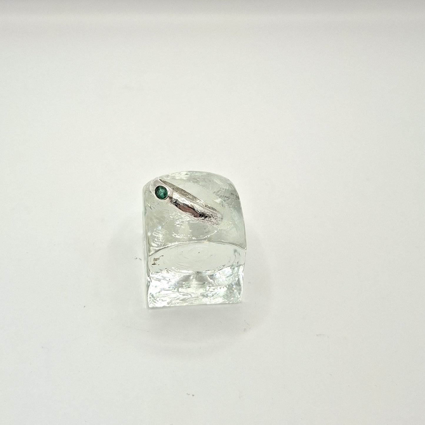 Sterling Silver and Emerald Ring