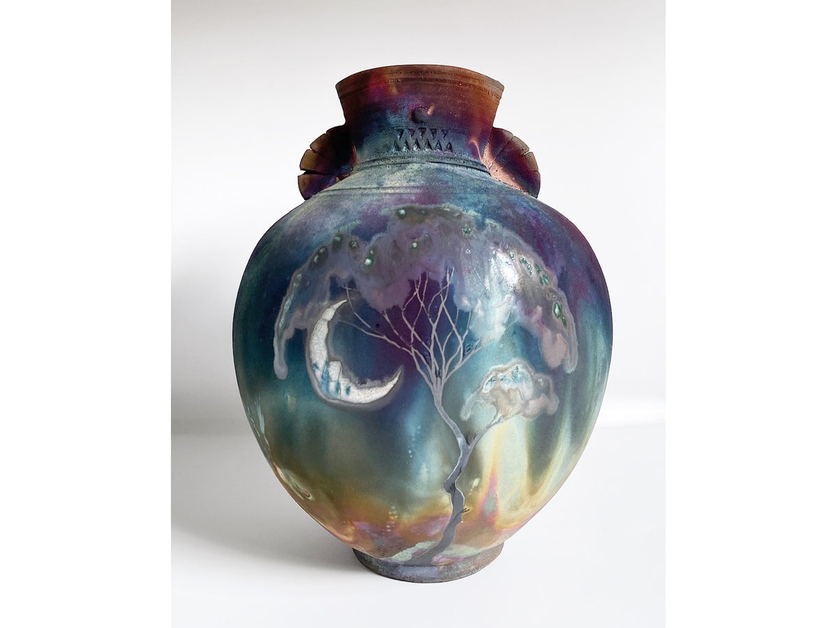 Raku Ceramic Vessel Rata Moon
