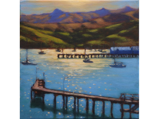 Akaroa Wharf from Akaroa Yacht Club