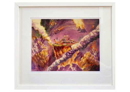 18 APOCALYPSE AL FRESCO
Ashley Smith
Framed reproduction print
500 x 430mm
$340
SOLD