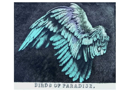 BIRDS OF PARADISE
Ben Reid
Intaglio and Relief
Edition of 10
550mm x 600mm
$750 Unframed $950 Framed, Natural Wood
SOLD