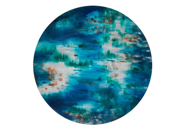 ENCHANTED RIVER
Amy Hoedemakers
Silver leaf and oil on gesso board
600 mm diameter
$1,150