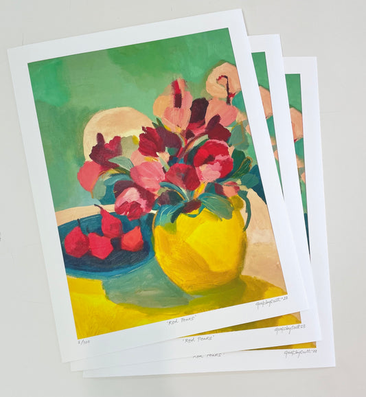 Red Pears Print