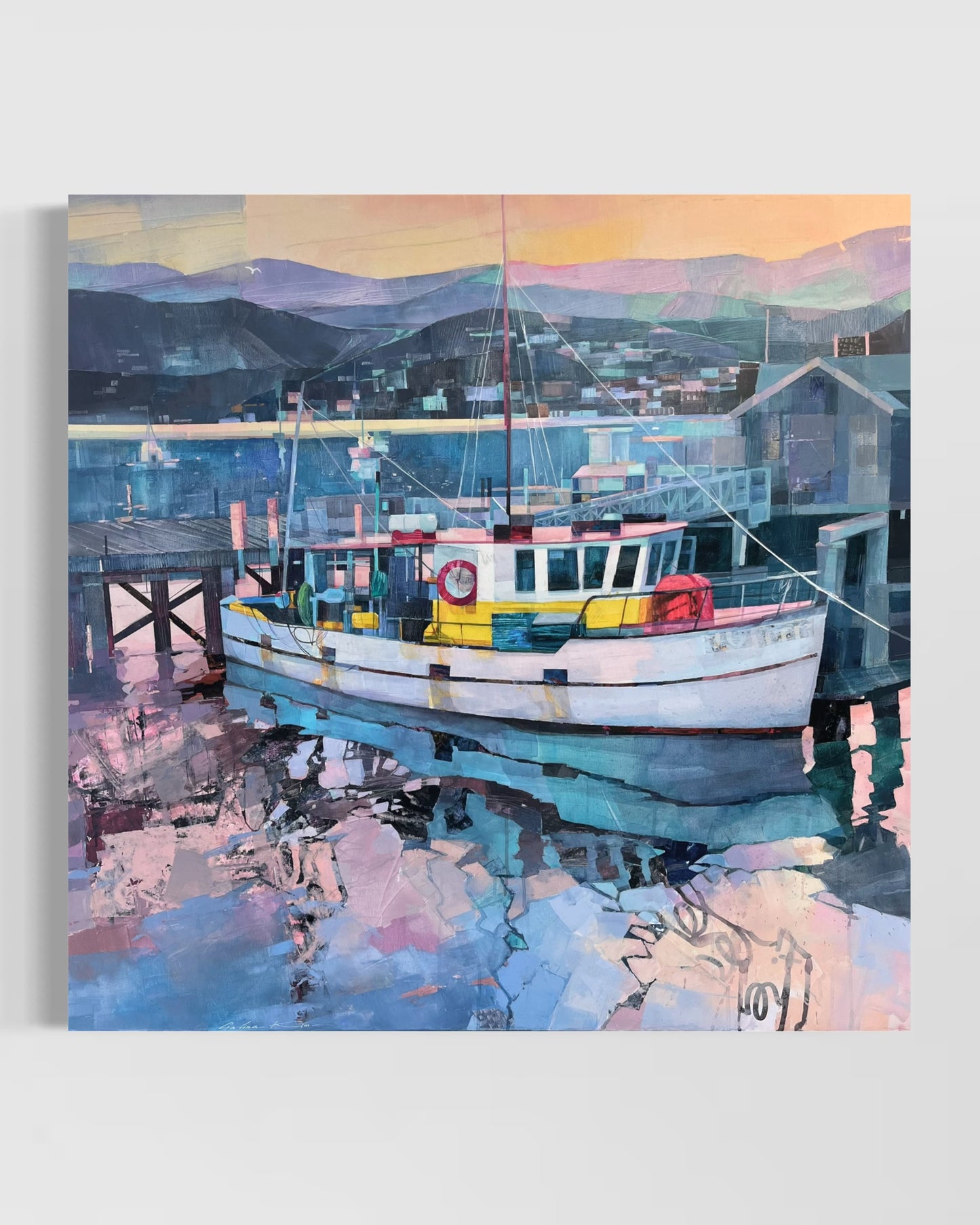 Dusk in the harbour