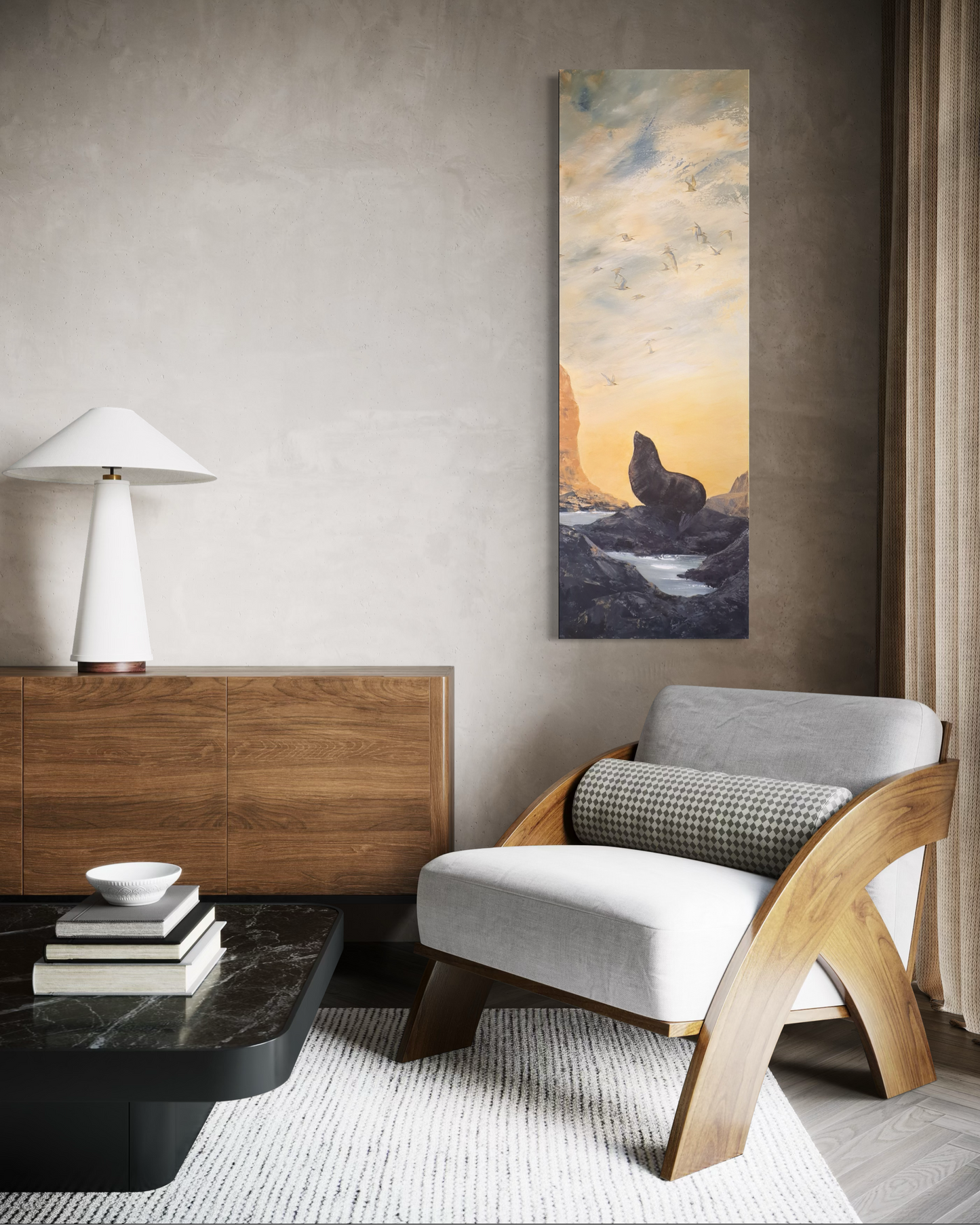 Watching the swallows of the sea