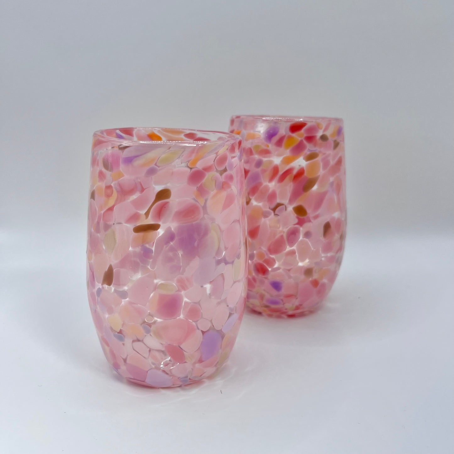 Glass Tumbler - Coral