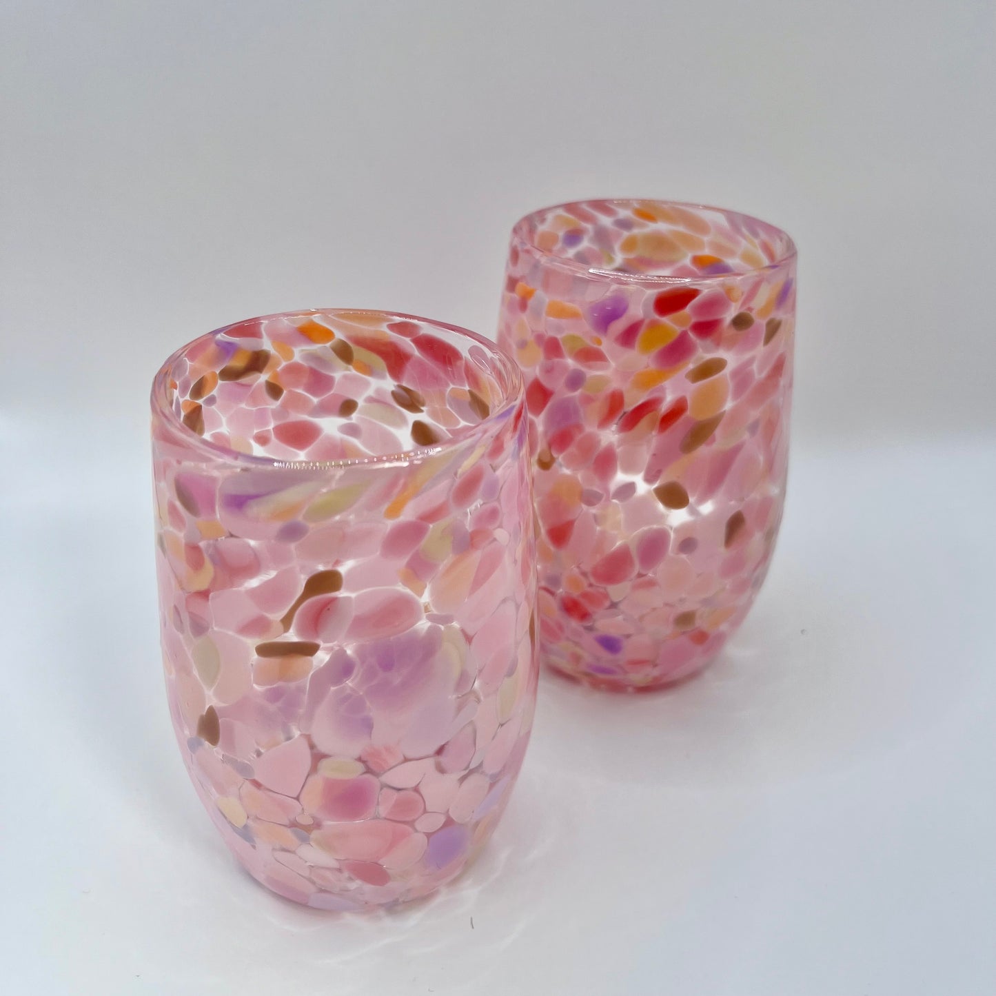 Glass Tumbler - Coral