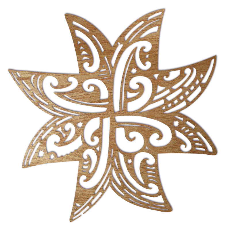 Koru Whetū Matariki - Matariki series Rimu vaneer