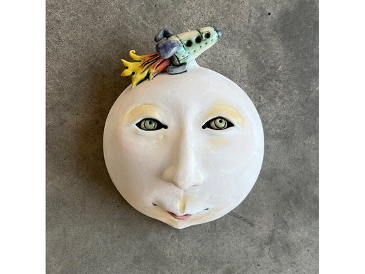 Small Wall Mask - Rocket Ship