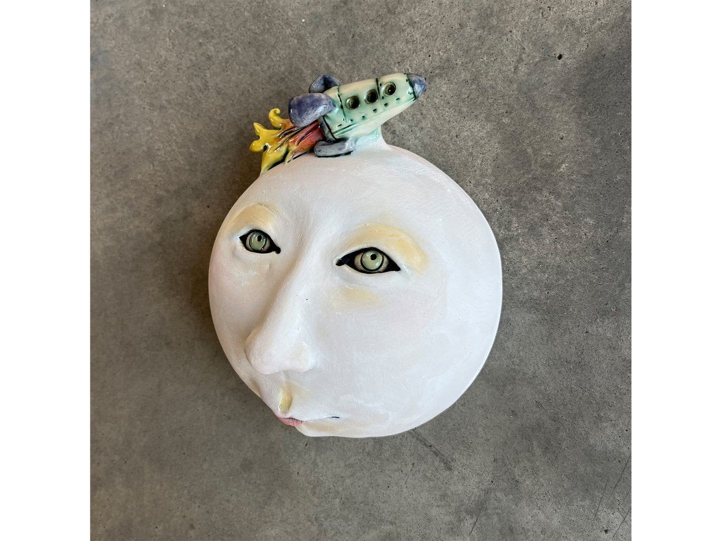 Small Wall Mask - Rocket Ship