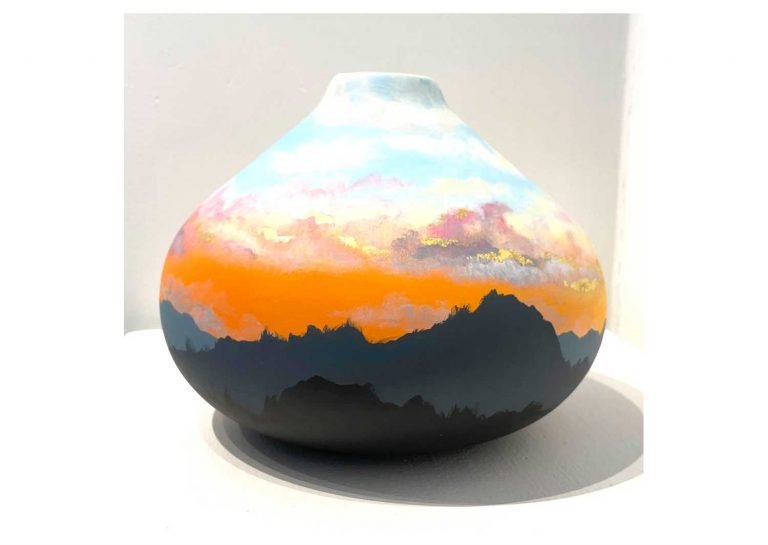 LAST BLUSH OVER OUR LAND - Low globe
Rachel Murphy
Ceramic, pigment & gold leaf
180 x 160 cm
$830