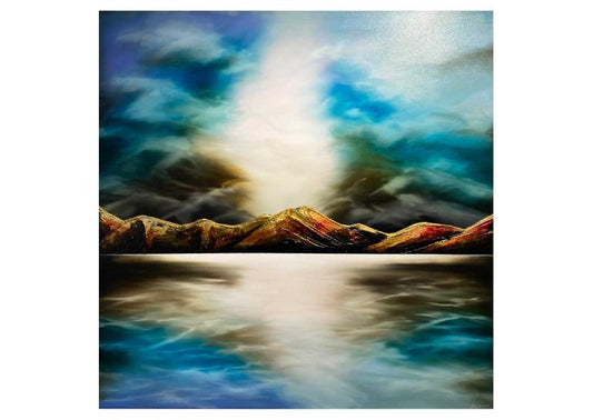 1. Moon Song Aoraki
Juliet Best
Gold leaf, inks and impasto glazes on canvas
1000 x 1000mm
$4,200 19