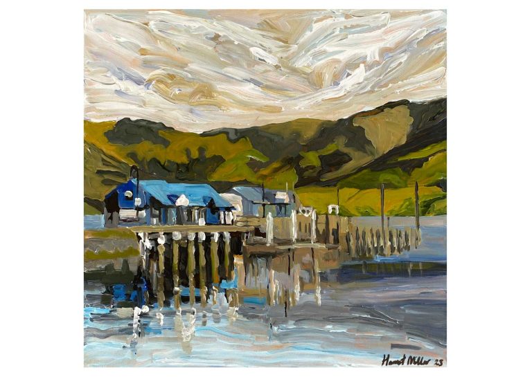 WHARF AT AKAROA
Harriet Millar
Acrylic on canvas
455 x 455mm
$1,200