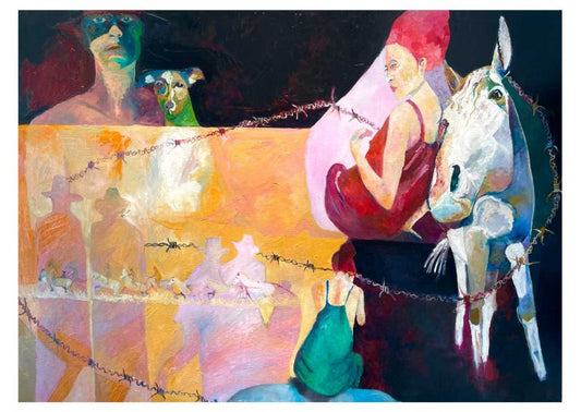 WHERE HAVE ALL THE COWBOYS GONE
Jacqui Gibbs Chamberlain
Oil on canvas
1200 x 900 mm
$2500
SOLD 1