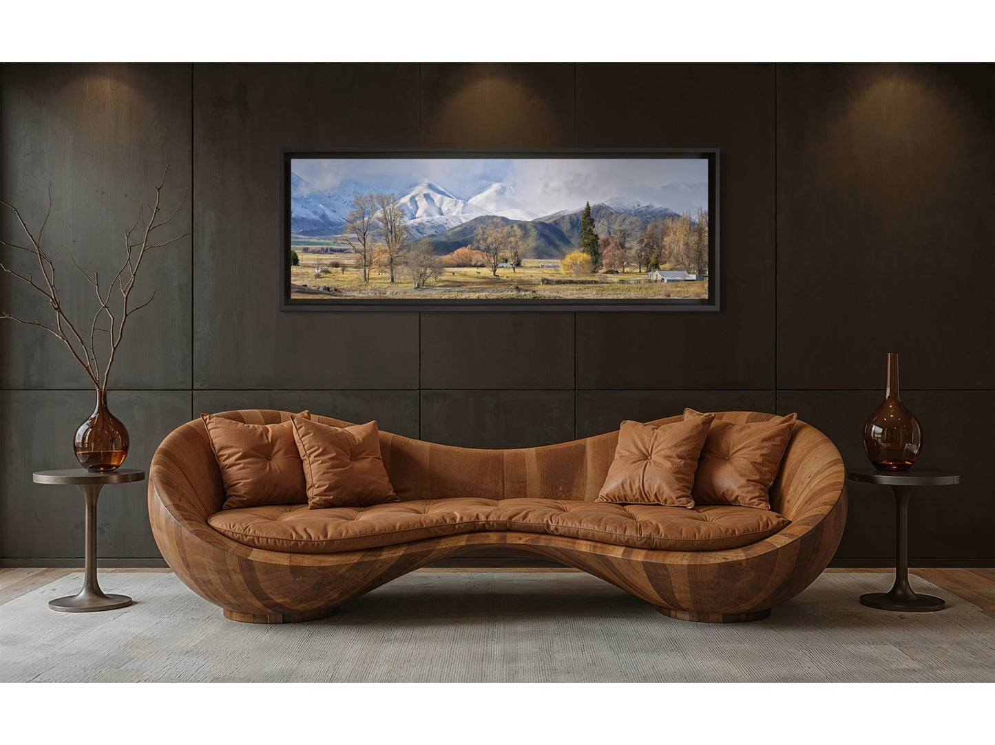 Winter's Arrival Framed Canvas