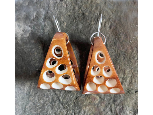 Antler Basket Large Earrings