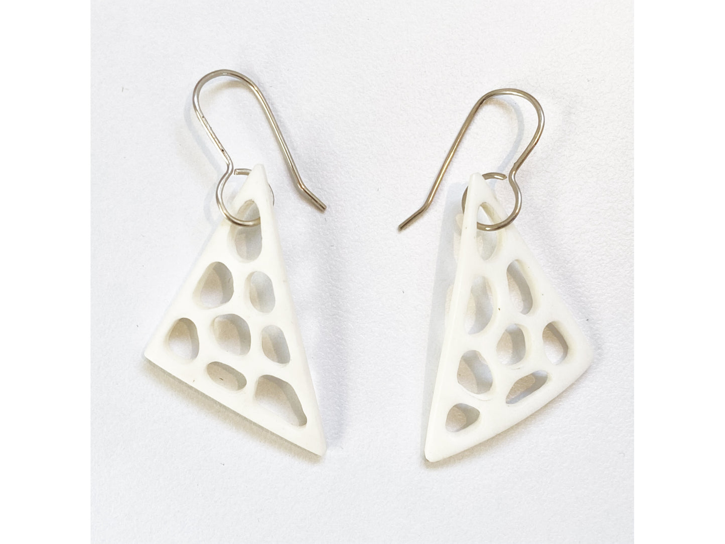 Triangular Holey Antler Earring