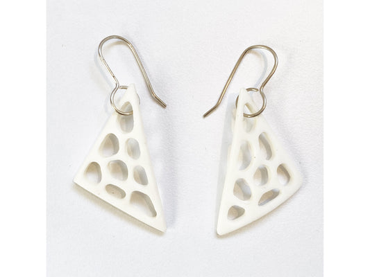 Triangular Holey Antler Earring