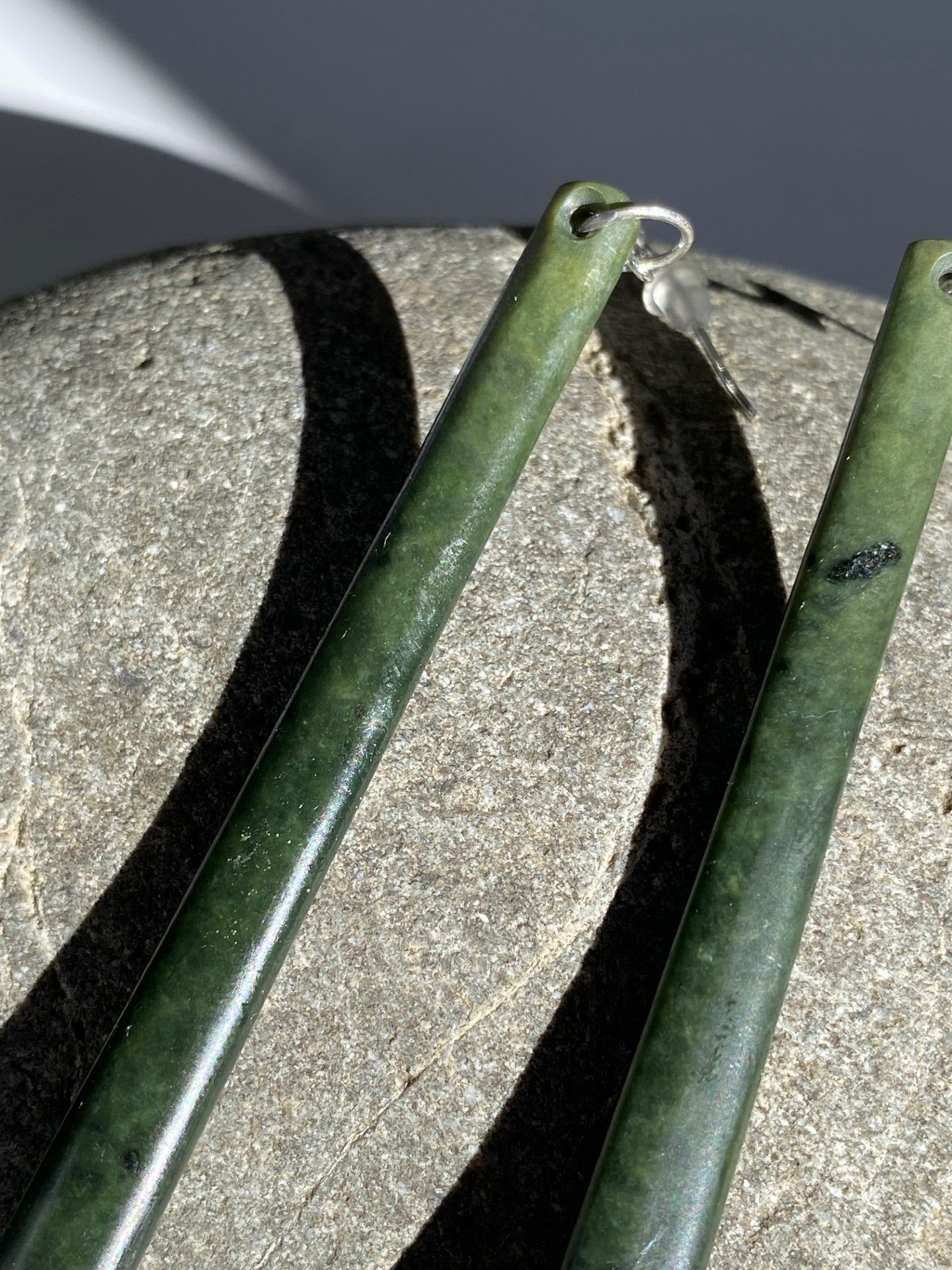 Kawakawa Pounamu Drop Earrings