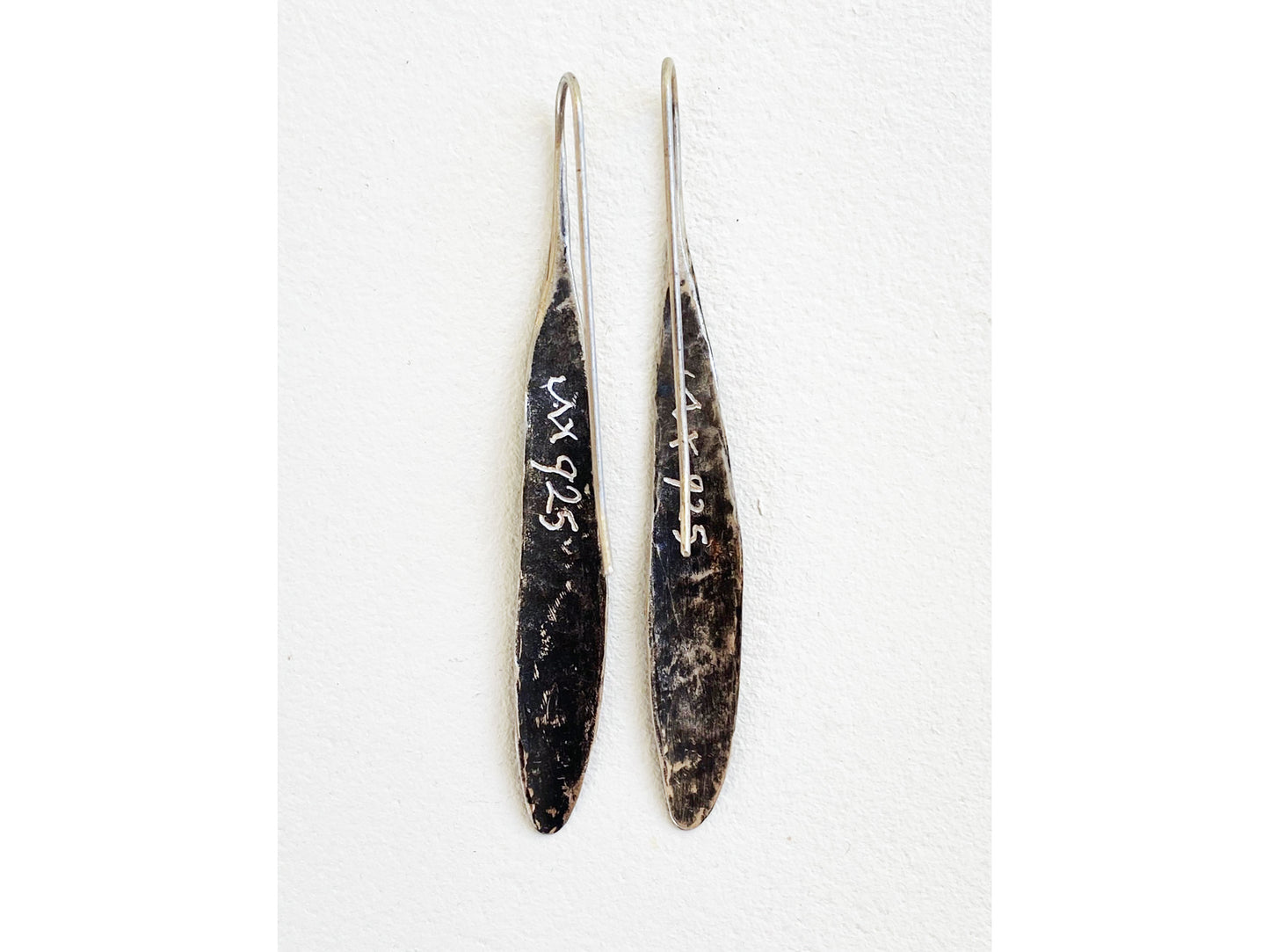 Silver stardust earrings
