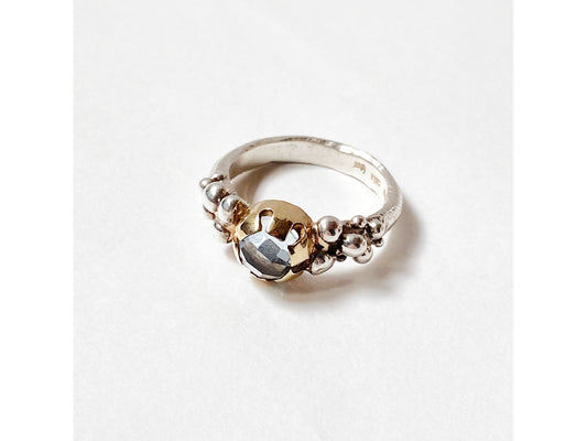 Bobble Ring  - sky topaz