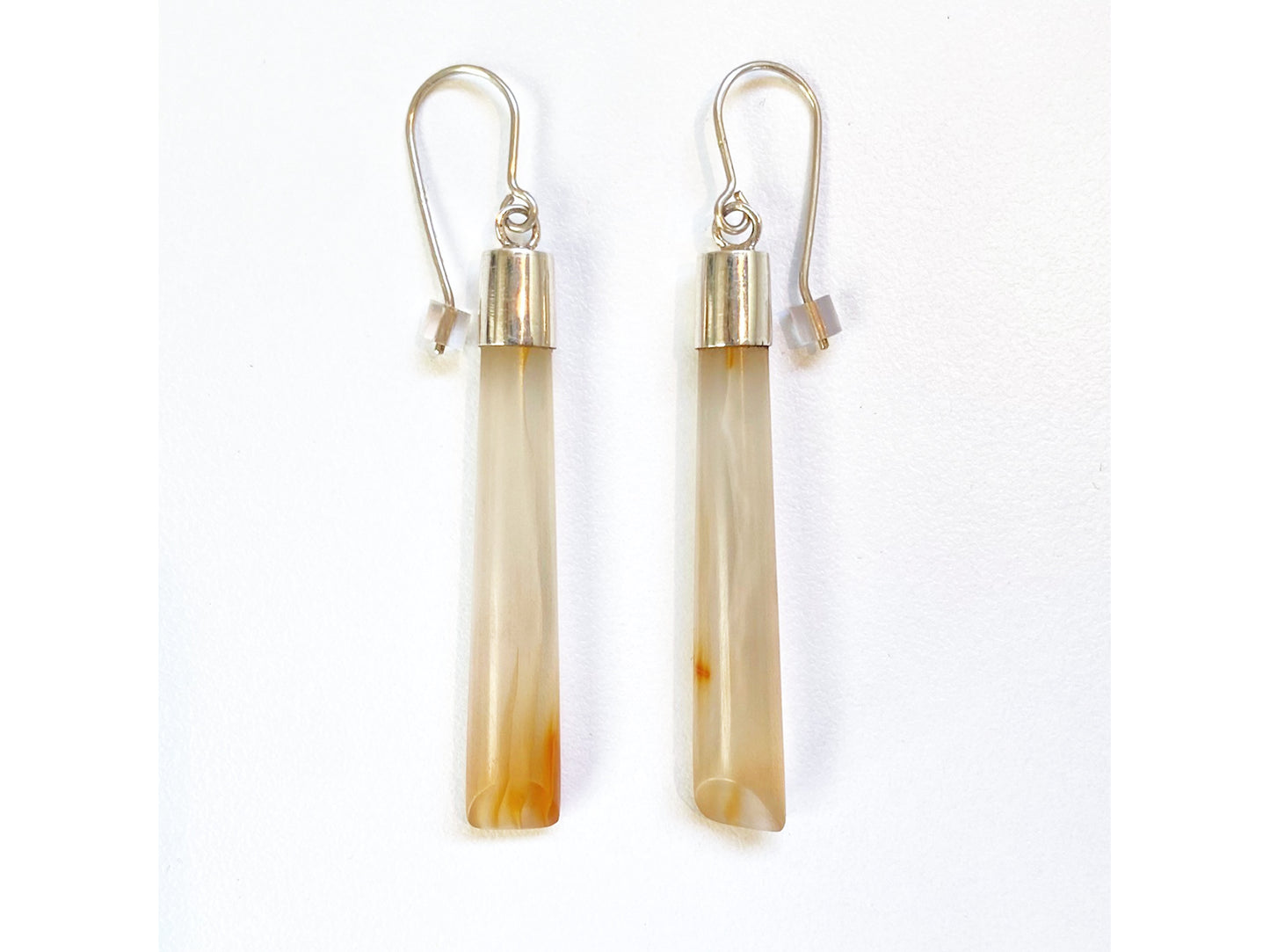 Coromandel Carnelian earrings - sterling silver