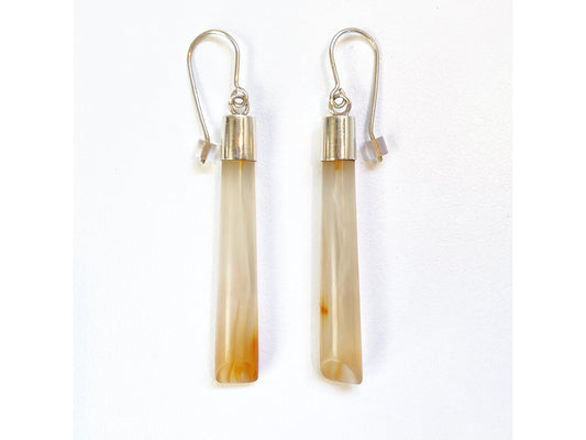 Coromandel Carnelian earrings - sterling silver