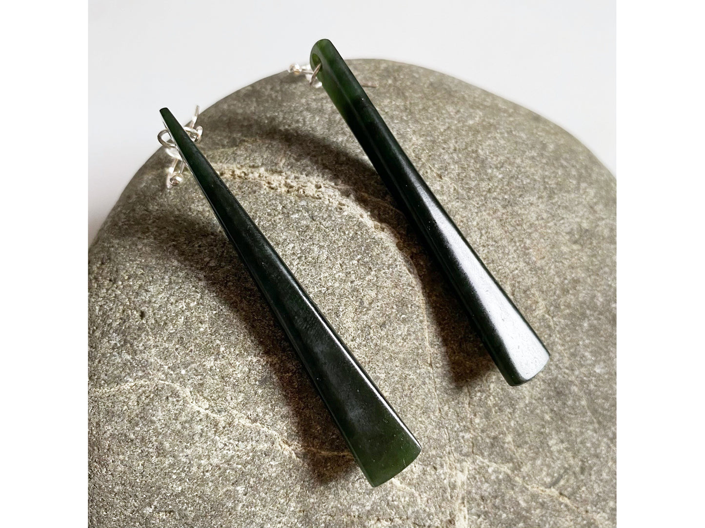 Kawakawa Pounamu  Drop Earrings