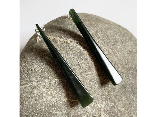 Kawakawa Pounamu  Drop Earrings