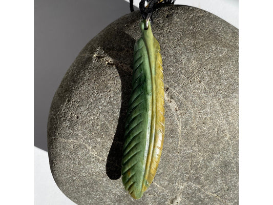 Feather Pounamu Pendant