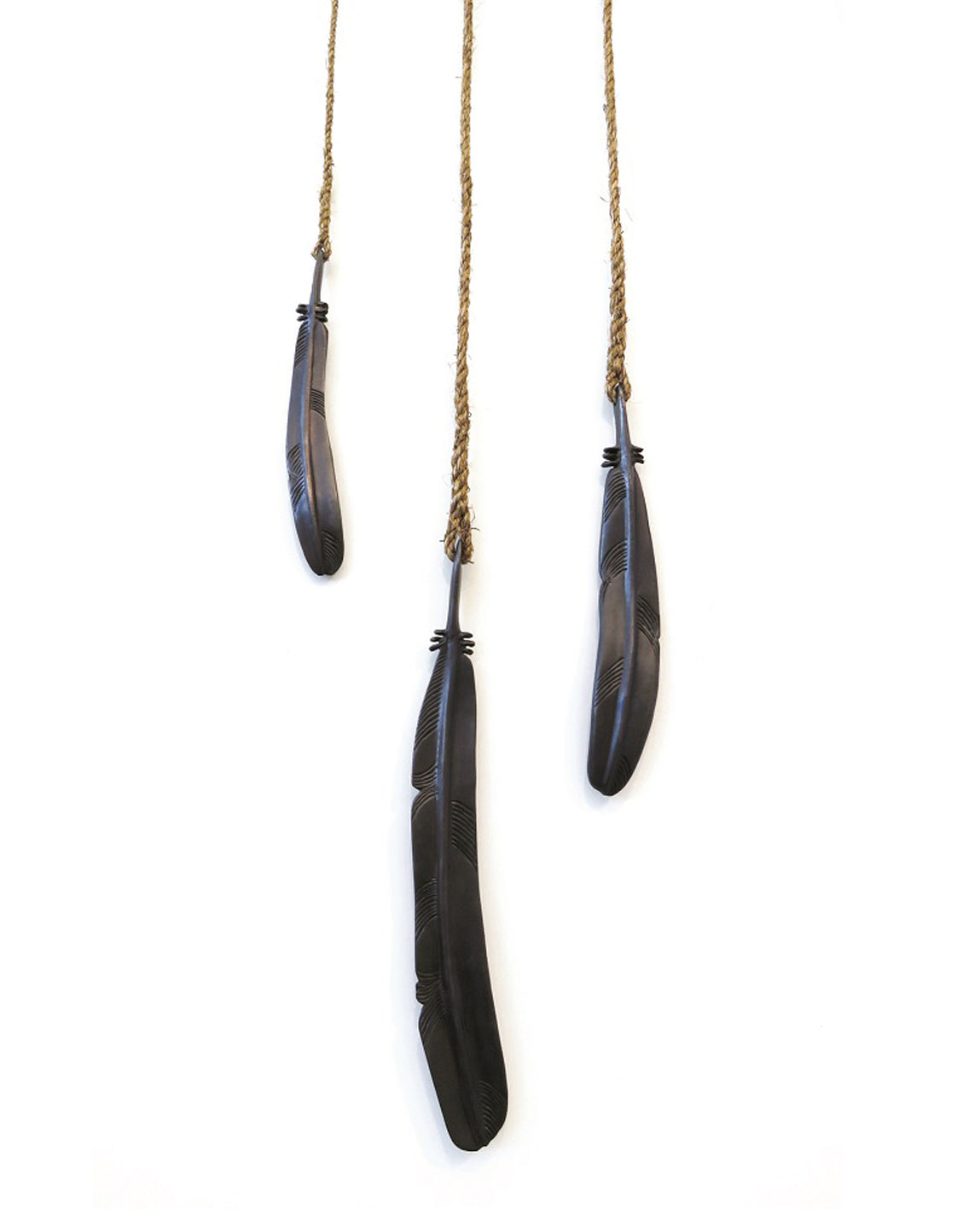 Feather on rope