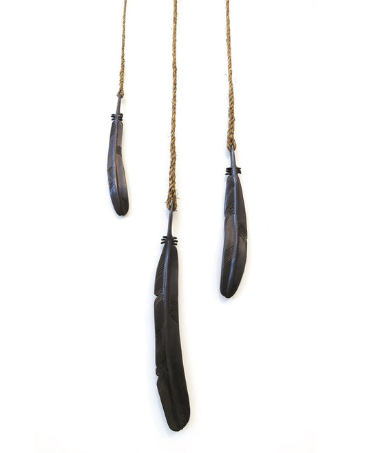 Feather on rope